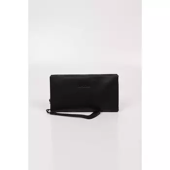 Клатч мужской, отдел на молнии, цвет черный 21х4х11см