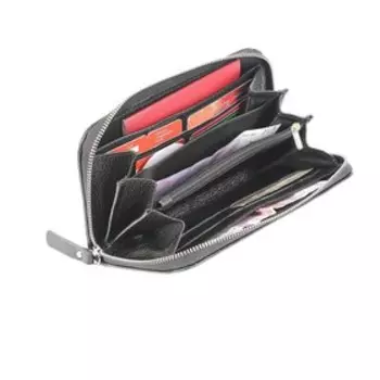 Клатч мужской, отдел на молнии, ремешок на запястье, цвет чёрный