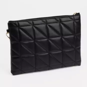 Клатч на молнии, цвет чёрный