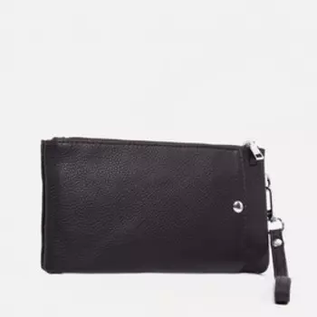 Клатч на молнии, цвет чёрный