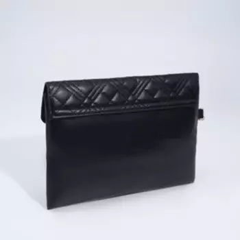 Клатч на молнии, цвет чёрный