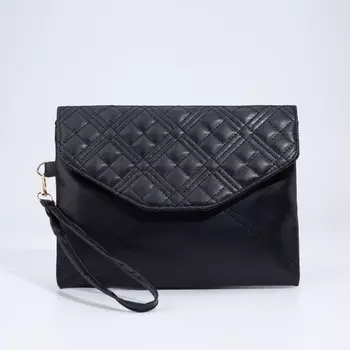 Клатч на молнии, цвет чёрный