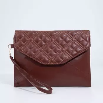 Сумка женская на магните, цвет коричневый