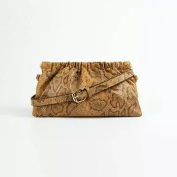 Сумка-клатч на фермуаре, цвет жёлтый