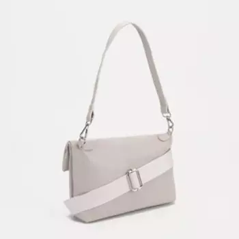 Сумка-клатч на магните, цвет бежевый