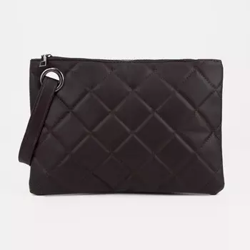 Клатч на молнии, цвет чёрный