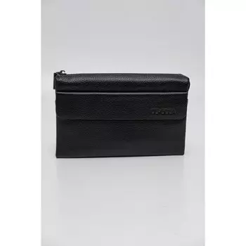 Клатч, отдел на молнии, ремешок на запястье, цвет чёрный