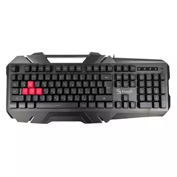 Клавиатура A4Tech Bloody B150N, игровая, проводная, мембранная, USB, чёрная