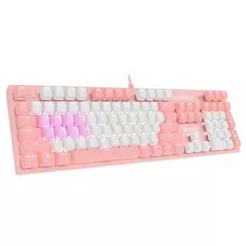 Клавиатура A4Tech Bloody B800 Dual Color механическая розовый/белый USB for gamer LED