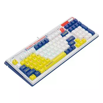 Клавиатура A4Tech Bloody B950 механическая синий/белый USB for gamer LED (B950)