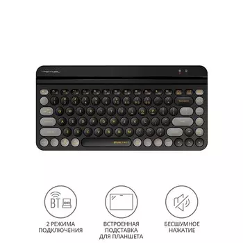 Клавиатура A4Tech Fstyler FBK30 черный/серый USB беспроводная BT/Radio slim Multimedia (FBK3 10045