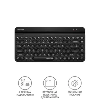 Клавиатура A4Tech Fstyler FBK30 черный USB беспроводная BT/Radio slim Multimedia (FBK30 BLAC 10045