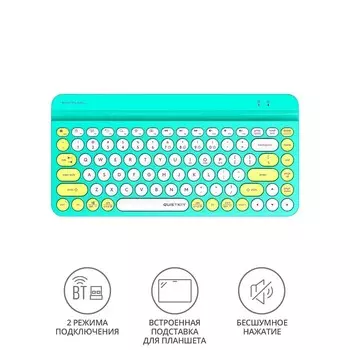 Клавиатура A4Tech Fstyler FBK30 зеленый USB беспроводная BT/Radio slim Multimedia (FBK30 AVO 10045