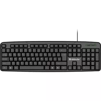 Клавиатура Defender Astra HB-588, проводная, мембранная, 104 клавиши, USB, чёрная