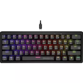 Клавиатура Defender GK-303,игровая,проводная, механическая,подсветка,104 клавиши,USB,черная