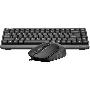 Клавиатура + мышь A4Tech Fstyler F1110 клав:черный/серый мышь:черный/серый USB Multimedia (F 10046