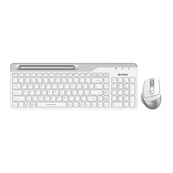 Комплект клавиатура и мышь A4Tech Fstyler FB2535C, беспровод, мембранная, 2400 dpi, USB, белый