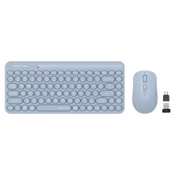 Клавиатура + мышь A4Tech Fstyler FG3200 Air клав:синий мышь:синий USB беспроводная slim Mul 103388