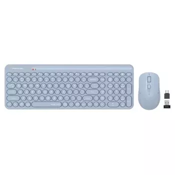 Клавиатура + мышь A4Tech Fstyler FG3300 Air клав:синий мышь:синий USB беспроводная slim Mul 103388