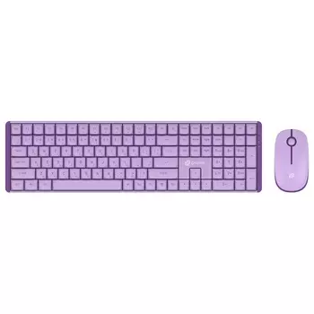 Клавиатура + мышь Оклик S315W клав:сиреневый мышь:сиреневый USB беспроводная Multimedia (19 108278