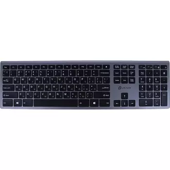 Клавиатура Оклик 890S серый USB беспроводная slim