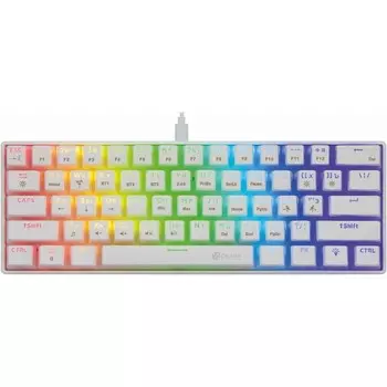 Клавиатура Оклик K763W механическая белый USB беспроводная BT/Radio Multimedia for gamer LE 106689