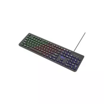 Клавиатура RITMIX RKB-215BL Black,проводная, мембранная, 104 клавиши, USB, подсветка, черная 90853