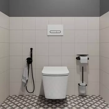 Клавиша смыва IDDIS Unifix, 245х27.7х165 мм, универсальная, белая, двухуровневый