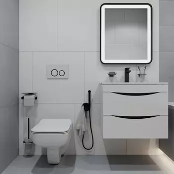 Клавиша смыва IDDIS Unifix, 245х27.7х165 мм, универсальная, белая, двухуровневый
