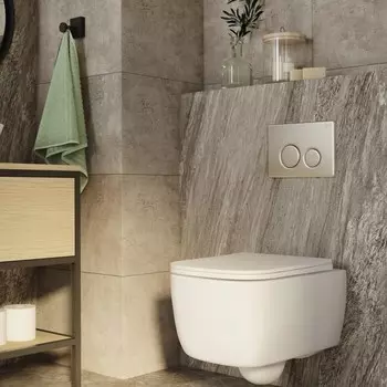 Клавиша смыва IDDIS Unisteel, 259х29,3х179 мм, универсальная, нержавеющая сталь