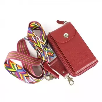 Клч1301-113 Клатч 1304,красный флотер - 113