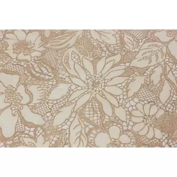 Клеенка «Ажурная» Beige, ширина 137 см, рулон 20 метров