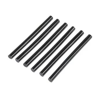 Клеевые стержни ТУНДРА, 7100 мм, черные, 6 шт.