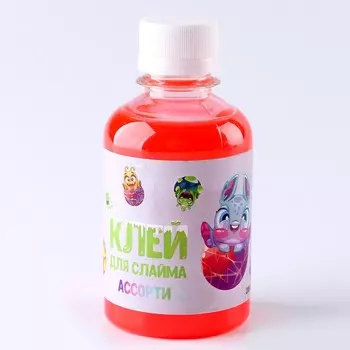 Клей для изготовления слаймов «Плюх», 200 мл, ассорти