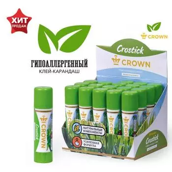 Клей-карандаш, Crown Expert, 8 г