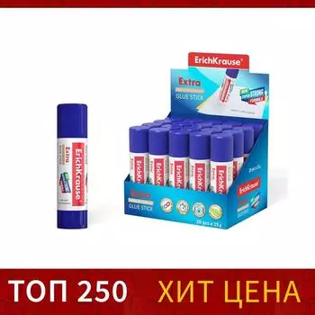 Клей-карандаш, ErichKrause Extra, усиленный, 15 г