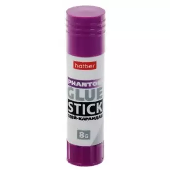 Клей-карандаш PVP 8г, Hatber Phantom