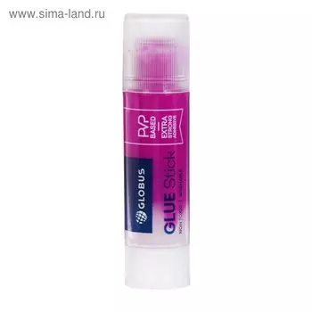 Клей-карандаш PVP «Хамелеон» GLOBUS, 15 г., с исчезающим цветовым индикатором