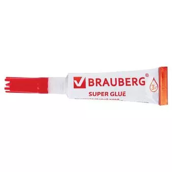 Клей моментальный BRAUBERG 605566, прочный, 3 г