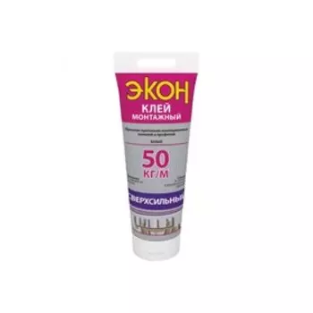 Клей монтажный "Экон" Сверхсильный, универсальный, белый, 200 г
