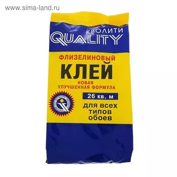 Клей обойный Quality, флизелиновый, мягкая упаковка, 200 г