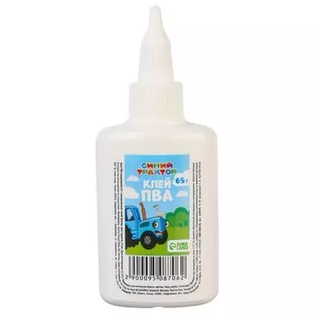 Клей ПВА 65г, Синий Трактор