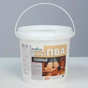 Клей ПВА ECOLUX столярный 1 кг