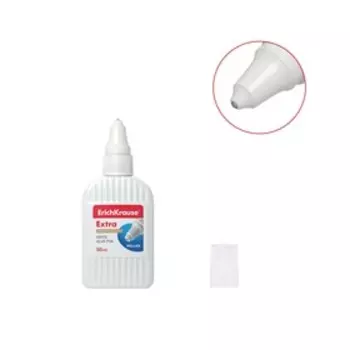 Клей-роллер, ErichKrause PVA, с металлическим роликовым аппликатором, морозостойкий, 50 мл
