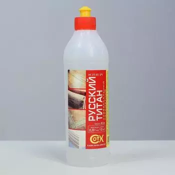 Клей универсальный полимерный РУССКИЙ ТИТАН 0.5 л