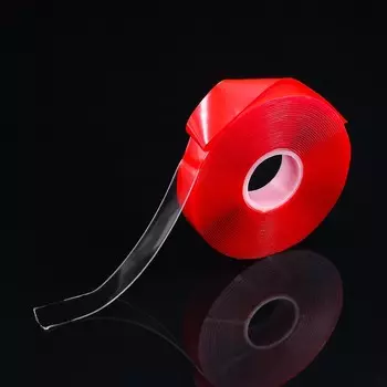 Клейкая лента Torso, прозрачная, двусторонняя, акриловая, 15 мм 5 м