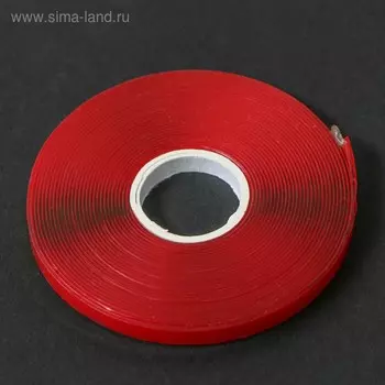 Клейкая лента TORSO, прозрачная, двусторонняя, акриловая, 6 мм 5 м