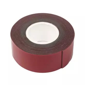 Клейкая лента TORSO, двусторонняя, усиленная, вспененная, 22 мм 2 м