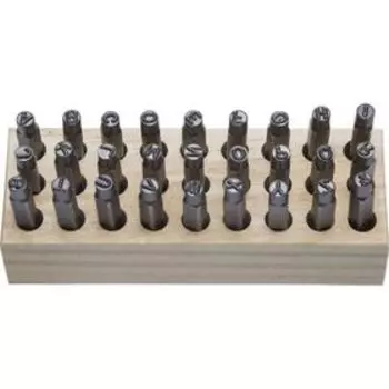 Клейма "ЗУБР", буквенные латинские, шрифт 5 мм