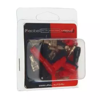 Клемма обжимная Ural SPT-DB1012GA, 6,3 мм, набор 12 шт.